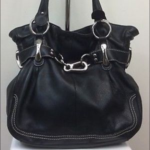 Women’s B Makowsky Leather Handbag Black